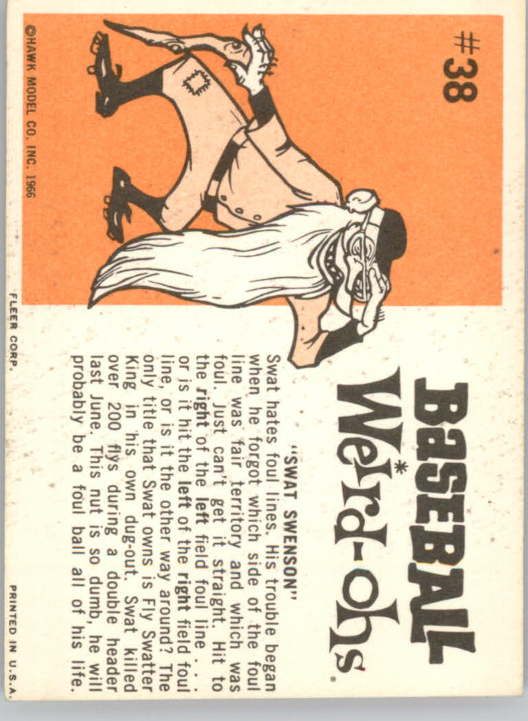 Tarjetas de béisbol Weird-Ohs (Fleer 1966) - Imagen 7 de 17