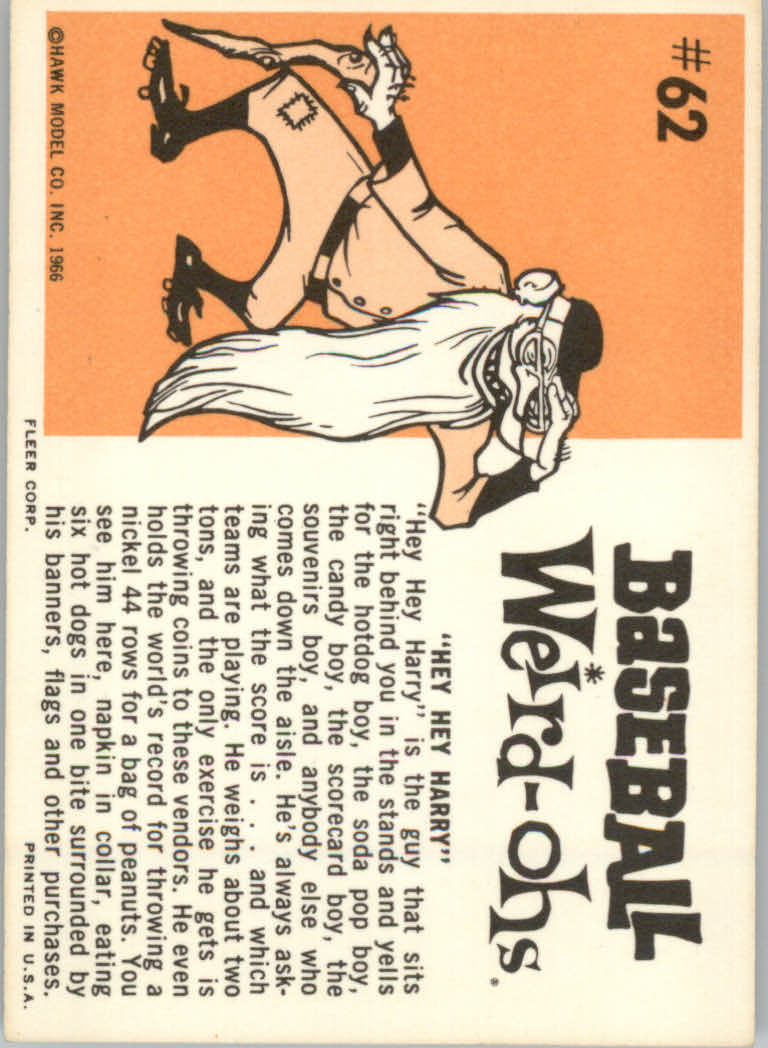Tarjetas de béisbol Weird-Ohs (Fleer 1966) - Imagen 17 de 17