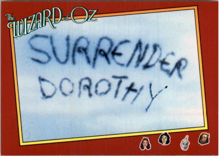 1990 Pacific Wizard of Oz #62 Surrender Dorothy
