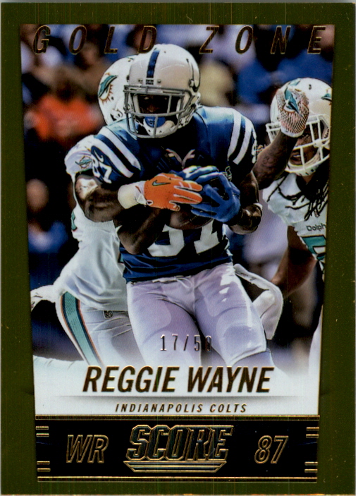 2014 Score Gold Zone #95 Reggie Wayne