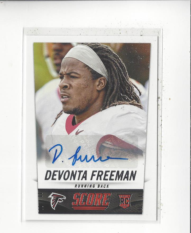 2014 Score Rookie Signatures #365 Devonta Freeman