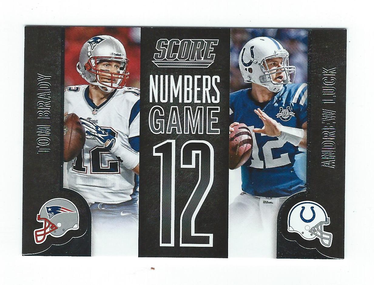 2014 Score Numbers Game #NG12 Andrew Luck/Tom Brady
