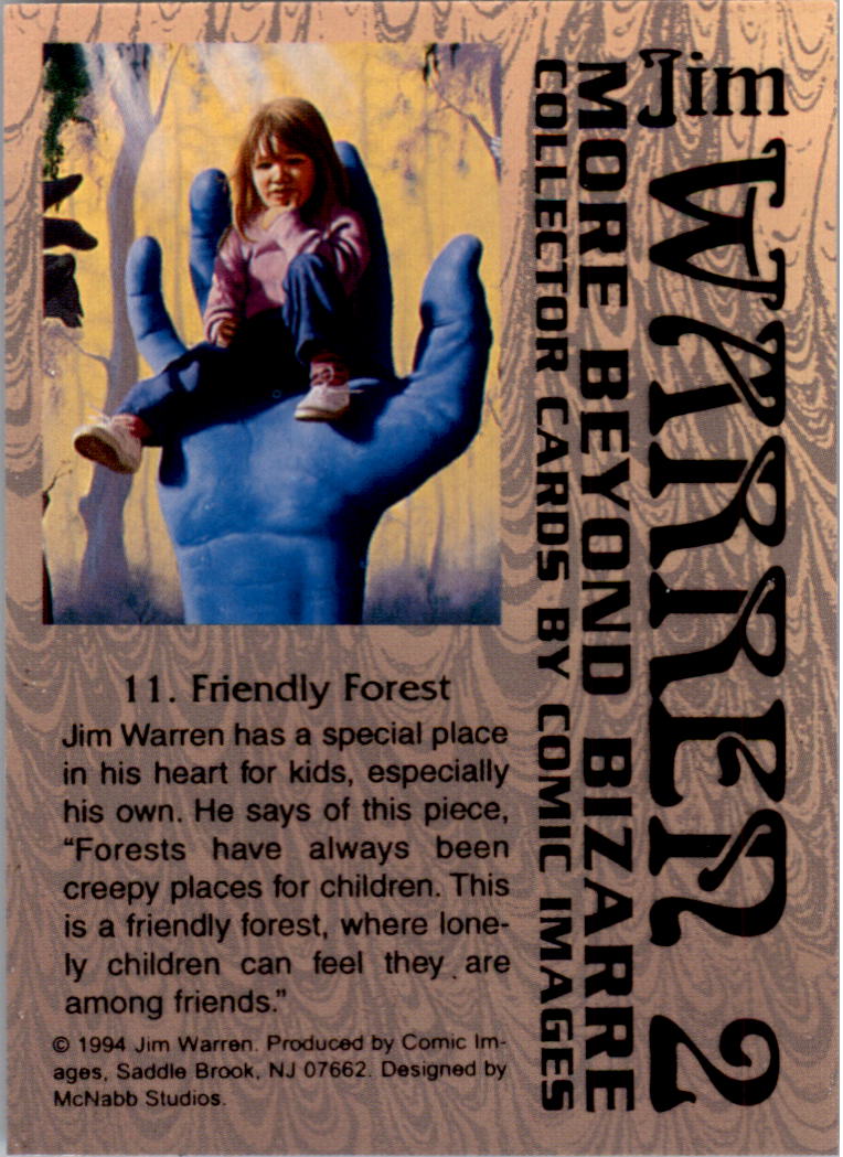 1994 Comic Images More Beyond Bizarre Jim Warren #11 Friendly Forest back image