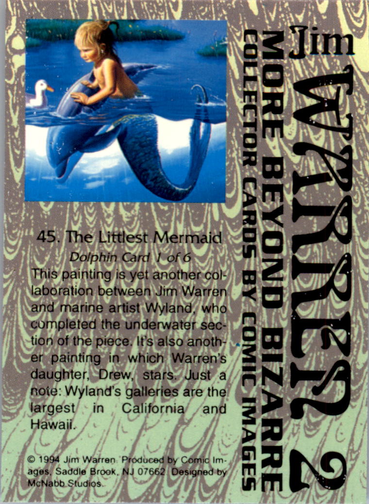 1994 Comic Images More Beyond Bizarre Jim Warren #45 The Littlest Mermaid back image