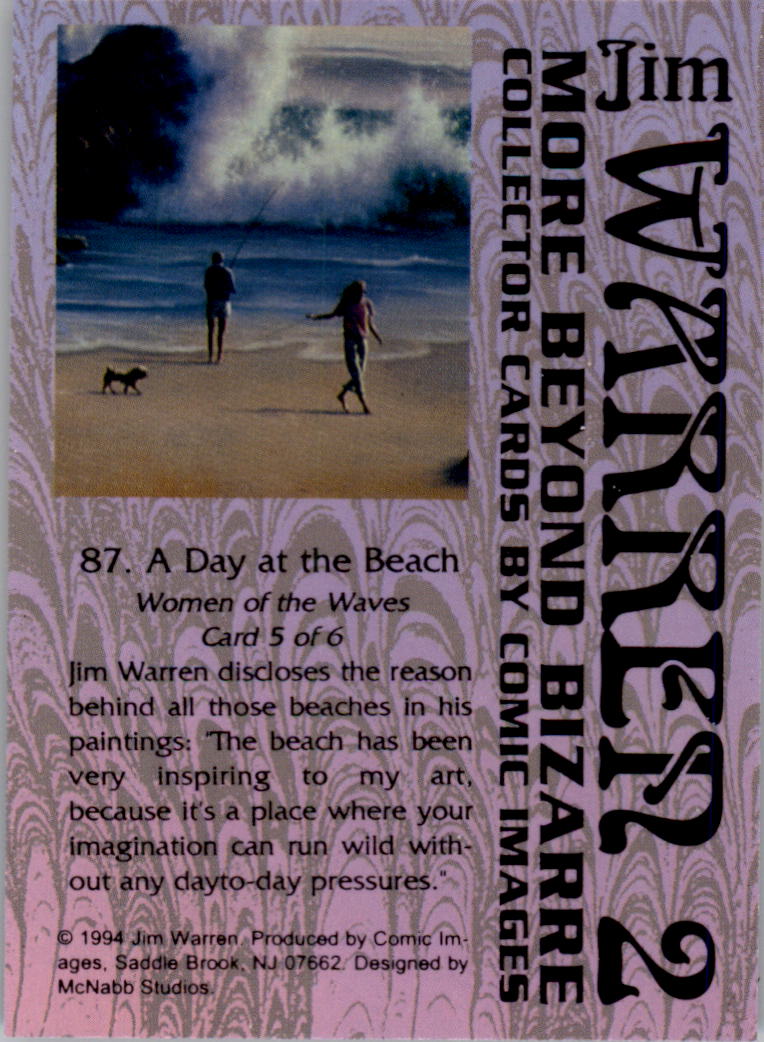 1994 Comic Images More Beyond Bizarre Jim Warren #87 A Day at the Beach back image
