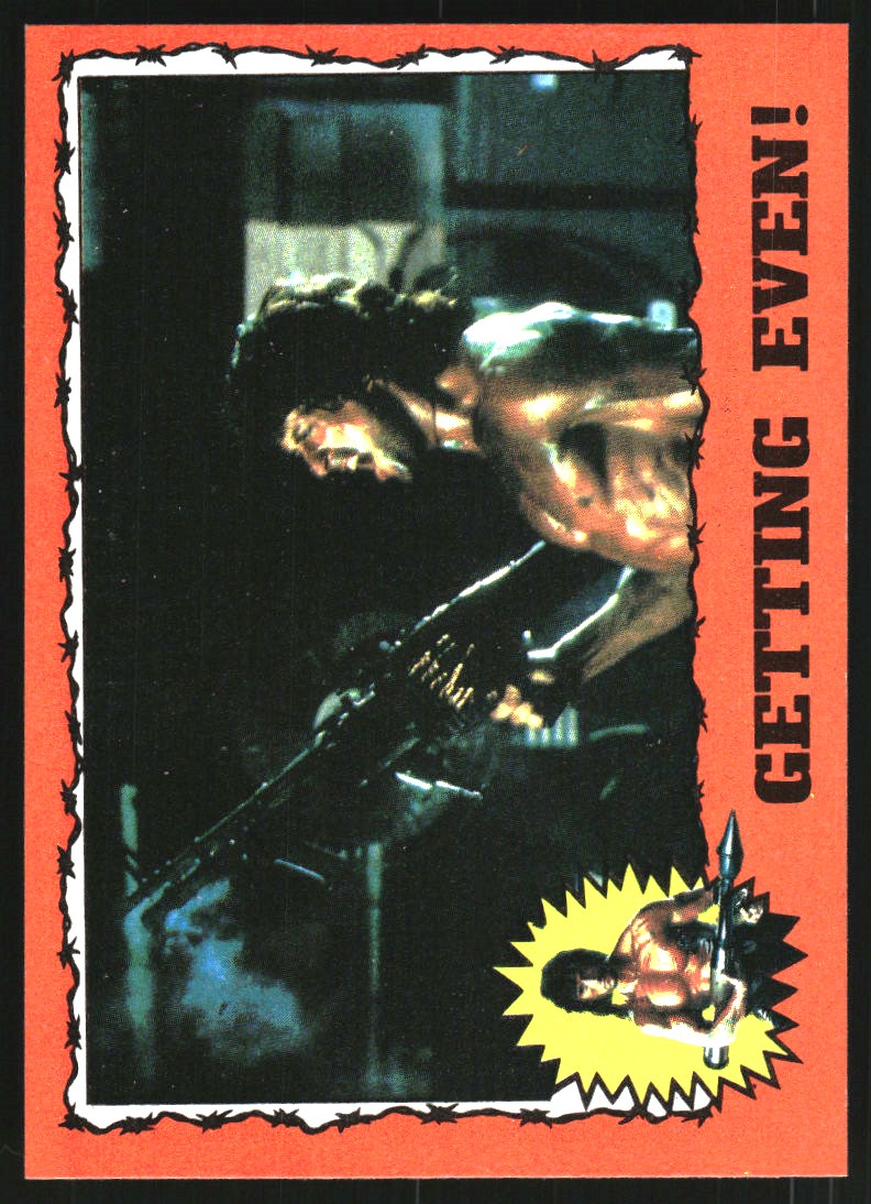 1985 Topps Rambo Rambo First Blood Part II #57 Getting Even - NM-MT