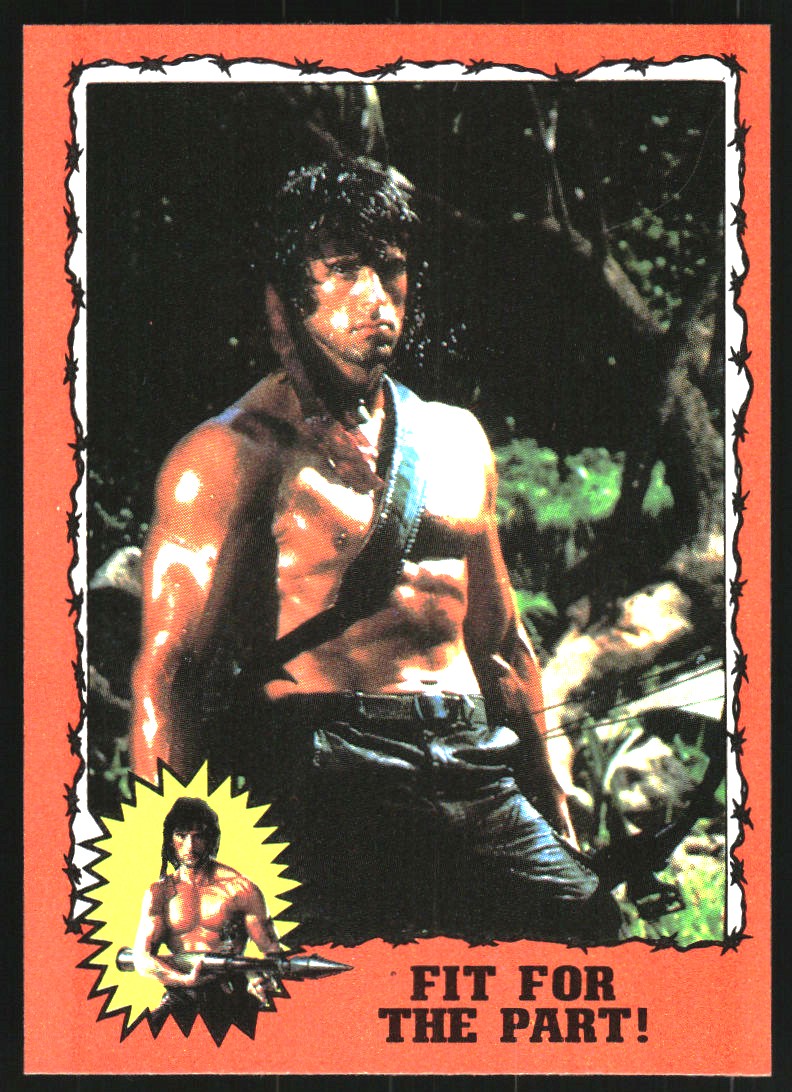 1985 Topps Rambo Rambo First Blood Part II #61 Fit for the Part