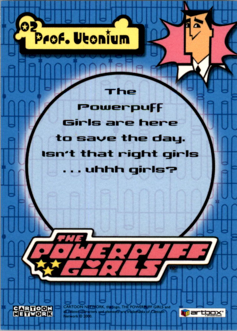 2000 Artbox Powerpuff Girls #2 Save the Day back image