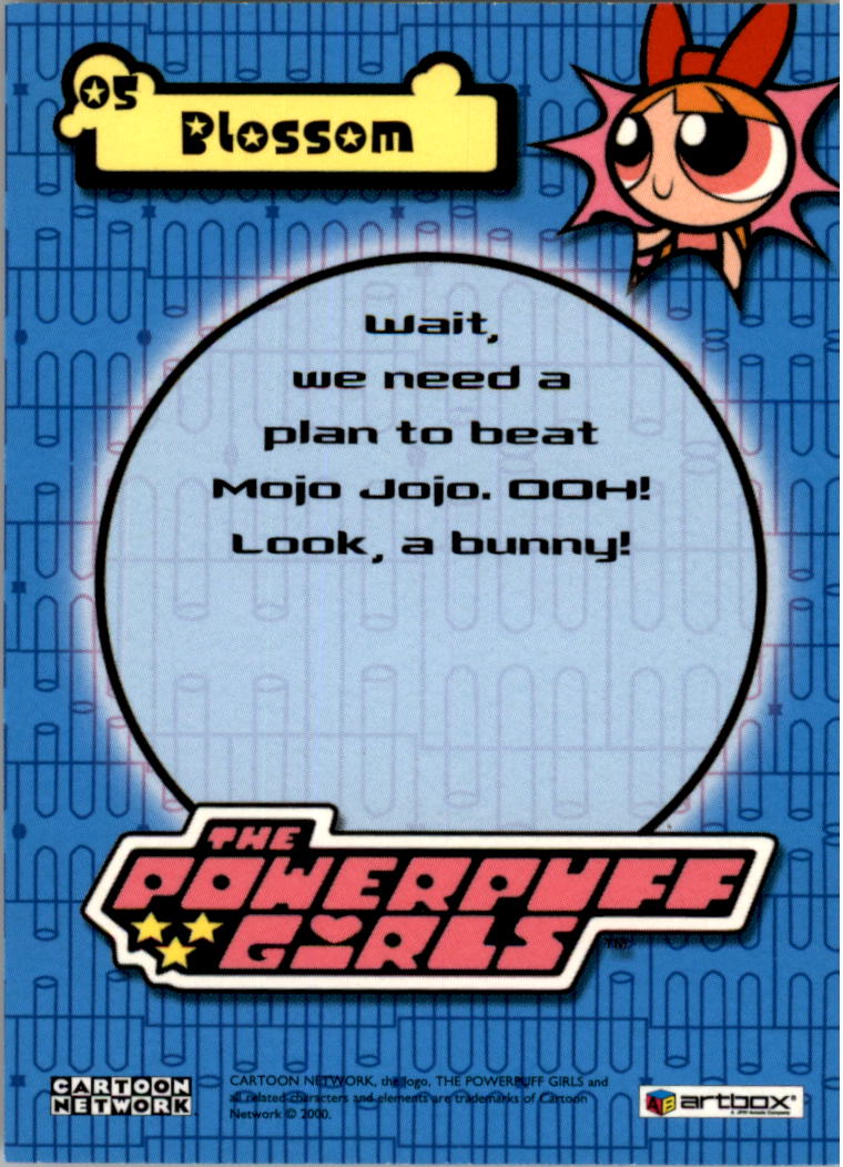 2000 Artbox Powerpuff Girls #5 Look, a Bunny back image