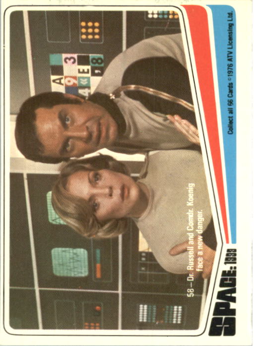 1976 Donruss Space 1999 #58 Dr. Russell and Comdr. Koenig