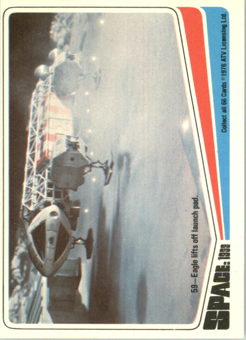 1976 Donruss Space 1999 #59 Eagle lifts off launch pad