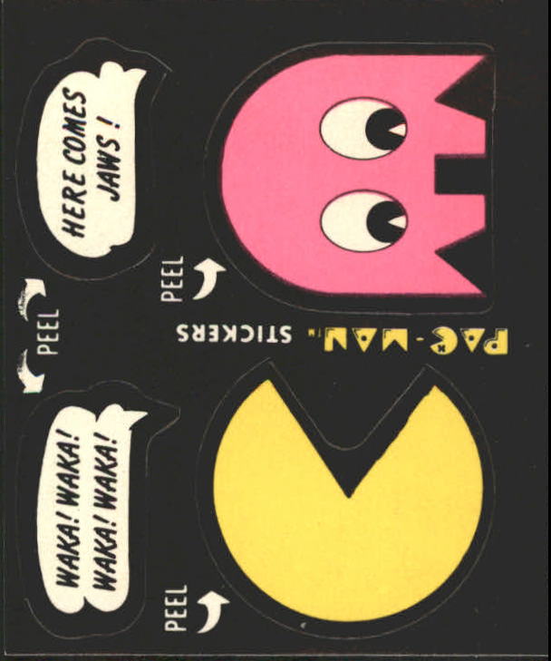 1980 Fleer Pac-Man Stickers #37 Waka Waka Waka Waka