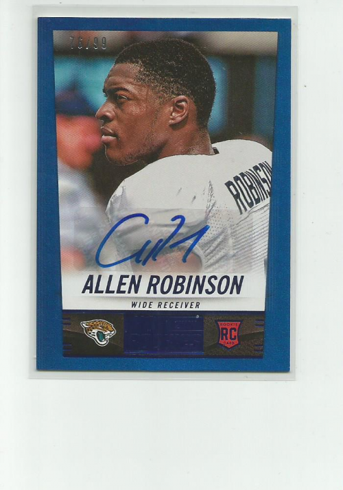 2014 Panini Hot Rookies Rookie Signatures Blue #335 Allen Robinson/99