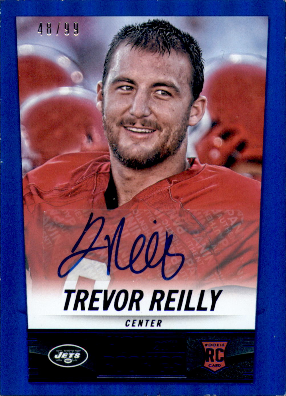2014 Panini Hot Rookies Rookie Signatures Blue #435 Trevor Reilly/99