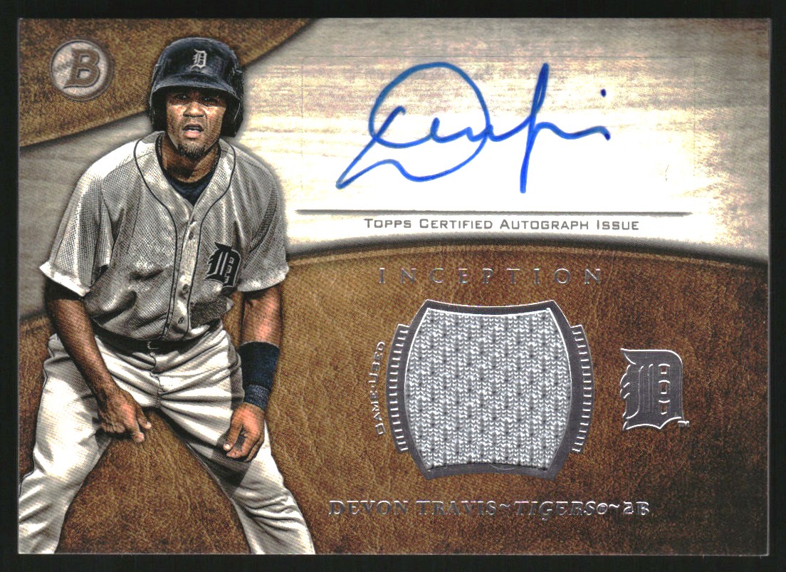 2014 Bowman Inception Patch Autographs #APDT Devon Travis
