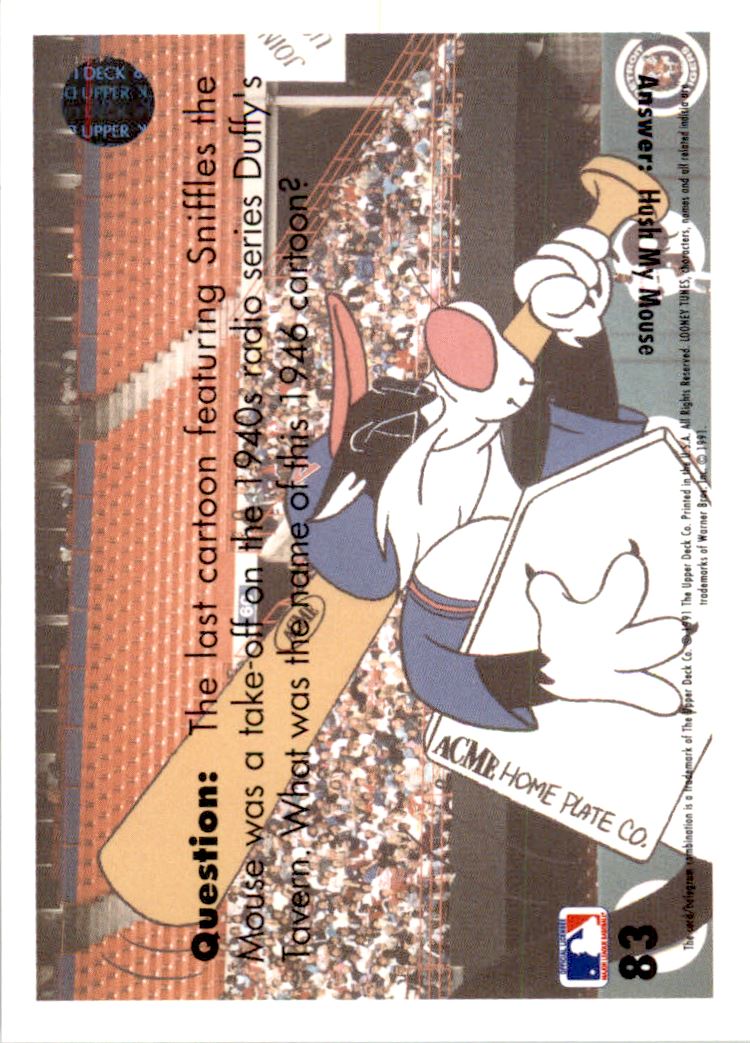 1991 Upper Deck Comic Ball 2 #83 Batting Twoubles back image