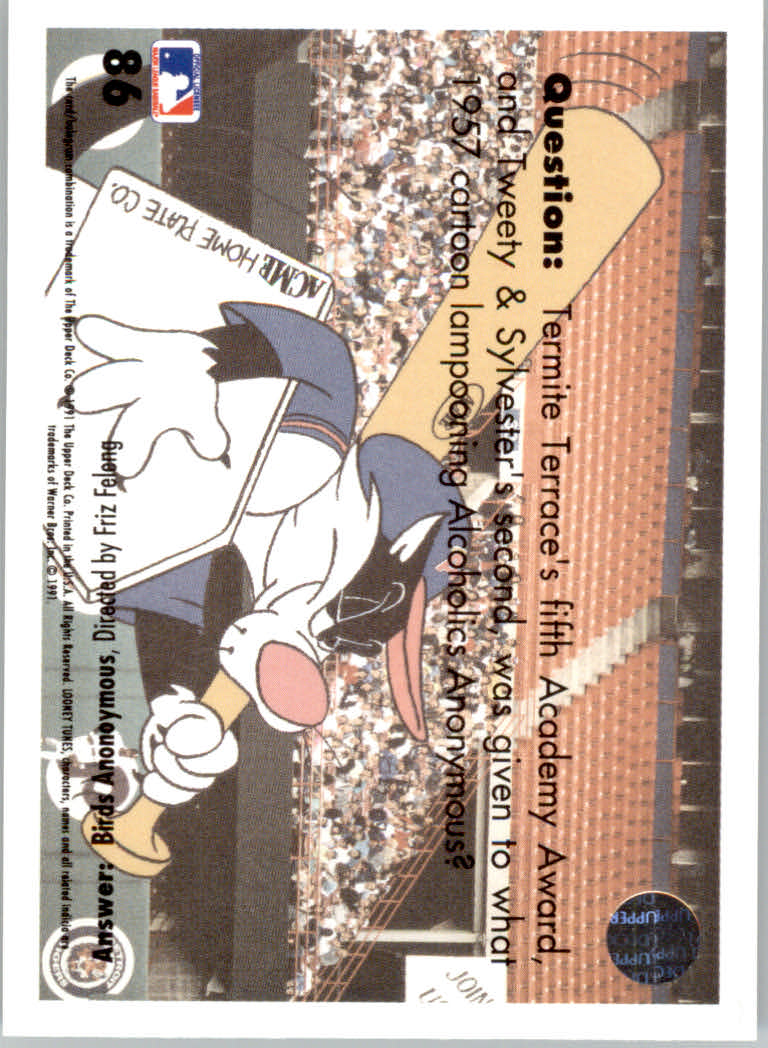 1991 Upper Deck Comic Ball 2 #86 Batting Twoubles back image