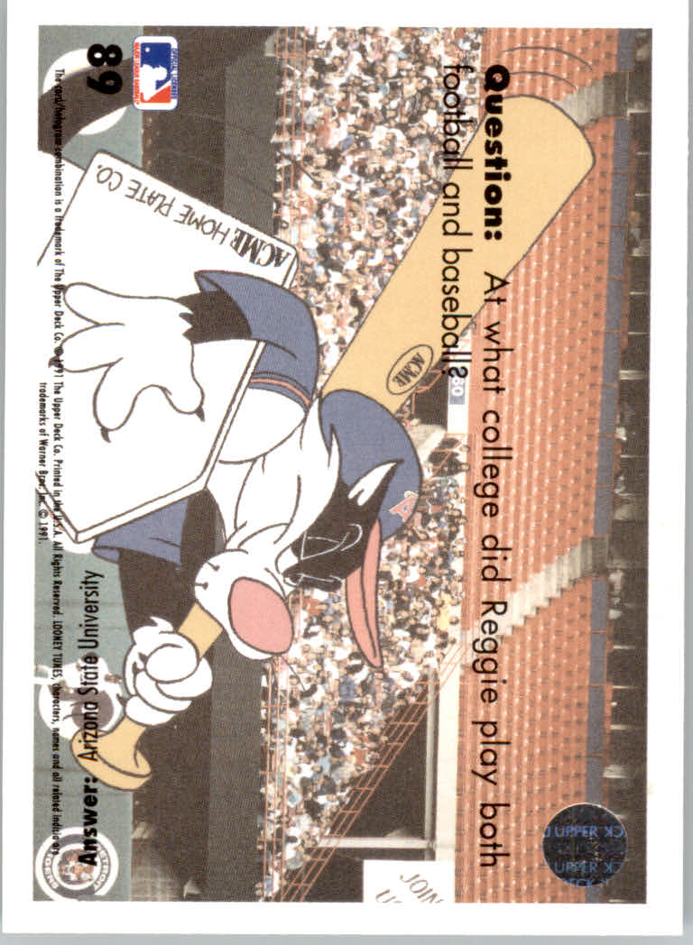 1991 Upper Deck Comic Ball 2 #89 Batting Twoubles back image
