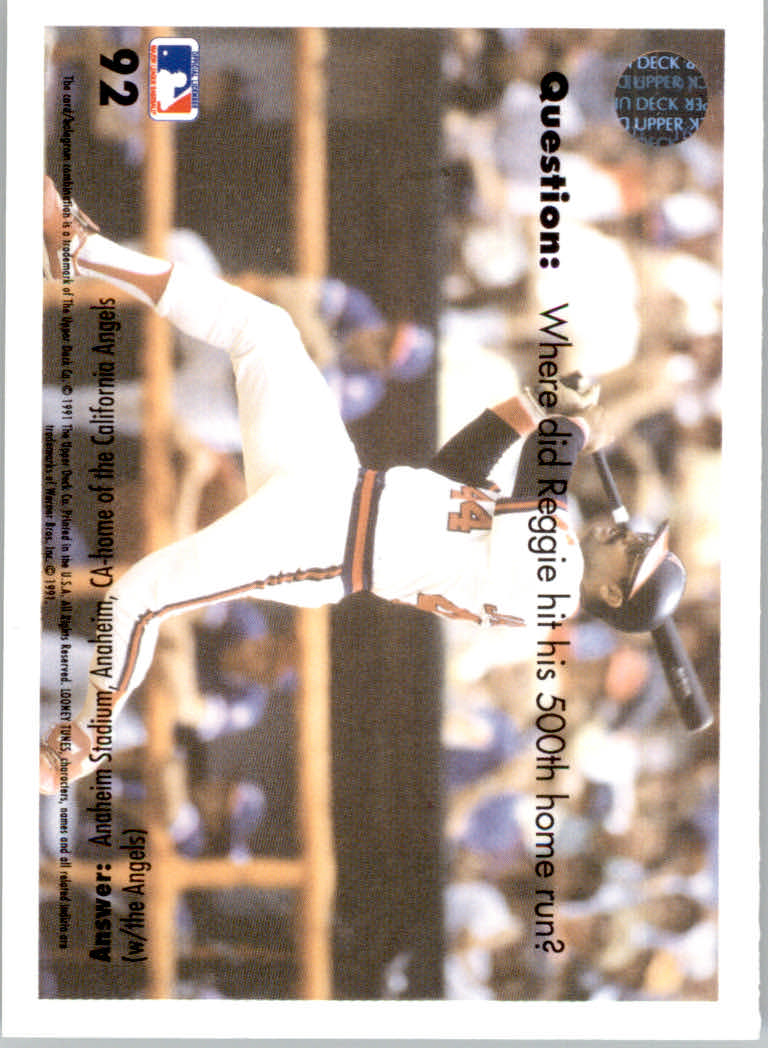 1991 Upper Deck Comic Ball 2 #92 Seventh Inning Stretch back image