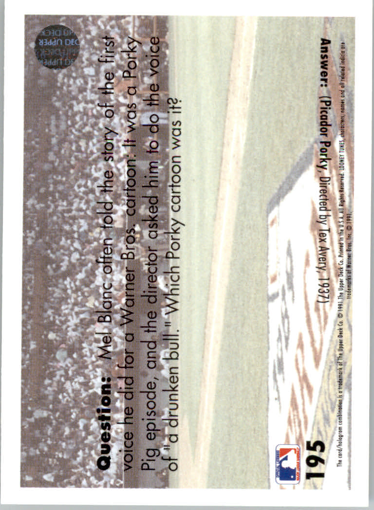 Comic Ball 2 (1991 Upper Deck) "Main Set" Cards #1 to #198 - Picture 391 of 397