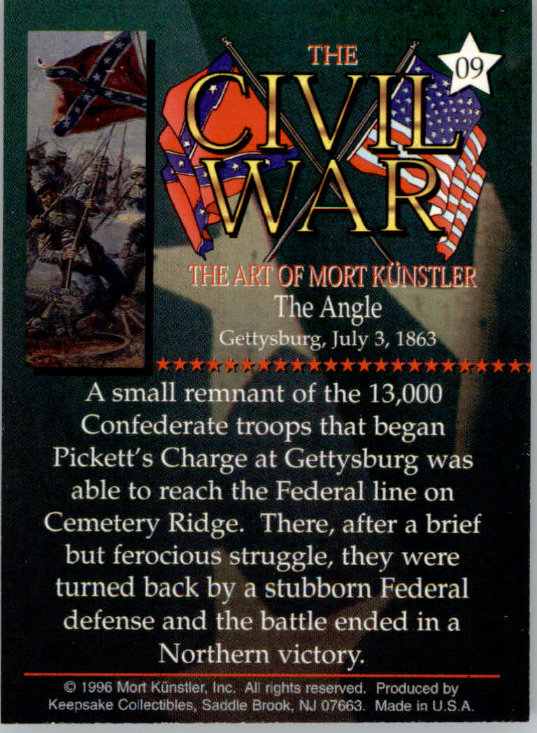 Civil War The Art of Mort Kunstler (1996 Keepsake Collection) Cards - Bild 73 von 73