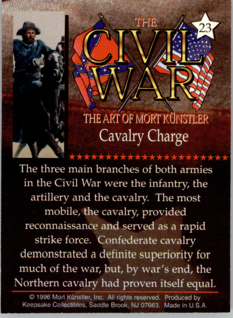 Civil War The Art of Mort Kunstler (1996 Keepsake Collection) Cards - Bild 61 von 73