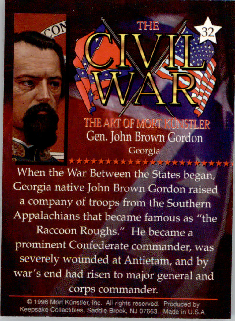 Civil War The Art of Mort Kunstler (1996 Keepsake Collection) Cards - Bild 55 von 73