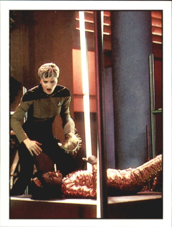 1987 Panini Star Trek The Next Generation Album Stickers #82 Code of Honor