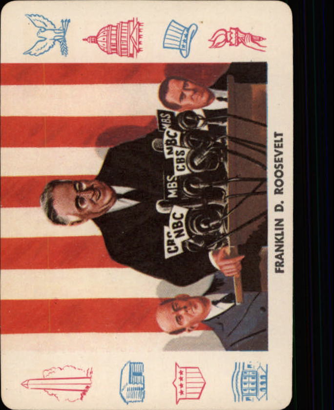 1958 Leaf Card-O Presidents #W32 Franklin D. Roosevelt