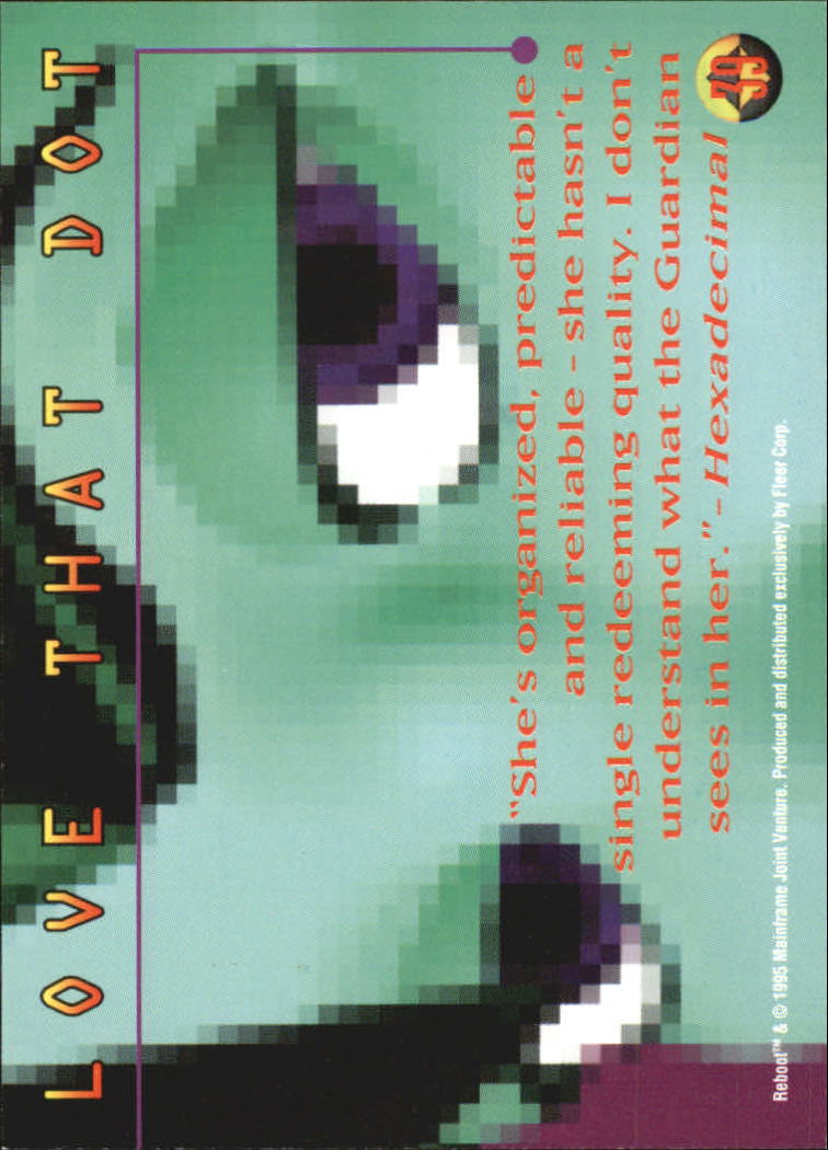 1995 Fleer Ultra Reboot #39 Dot - The Eyes back image