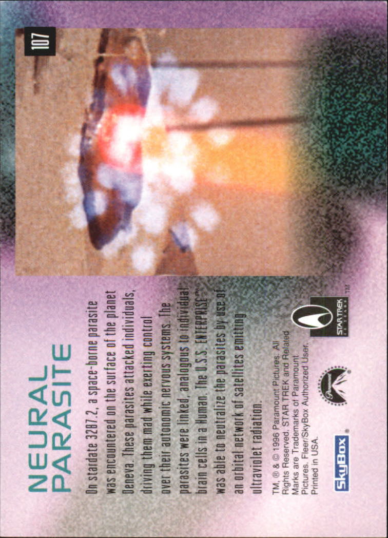 1995-96 SkyBox 30 Years of Star Trek #107 Neural Parasite back image