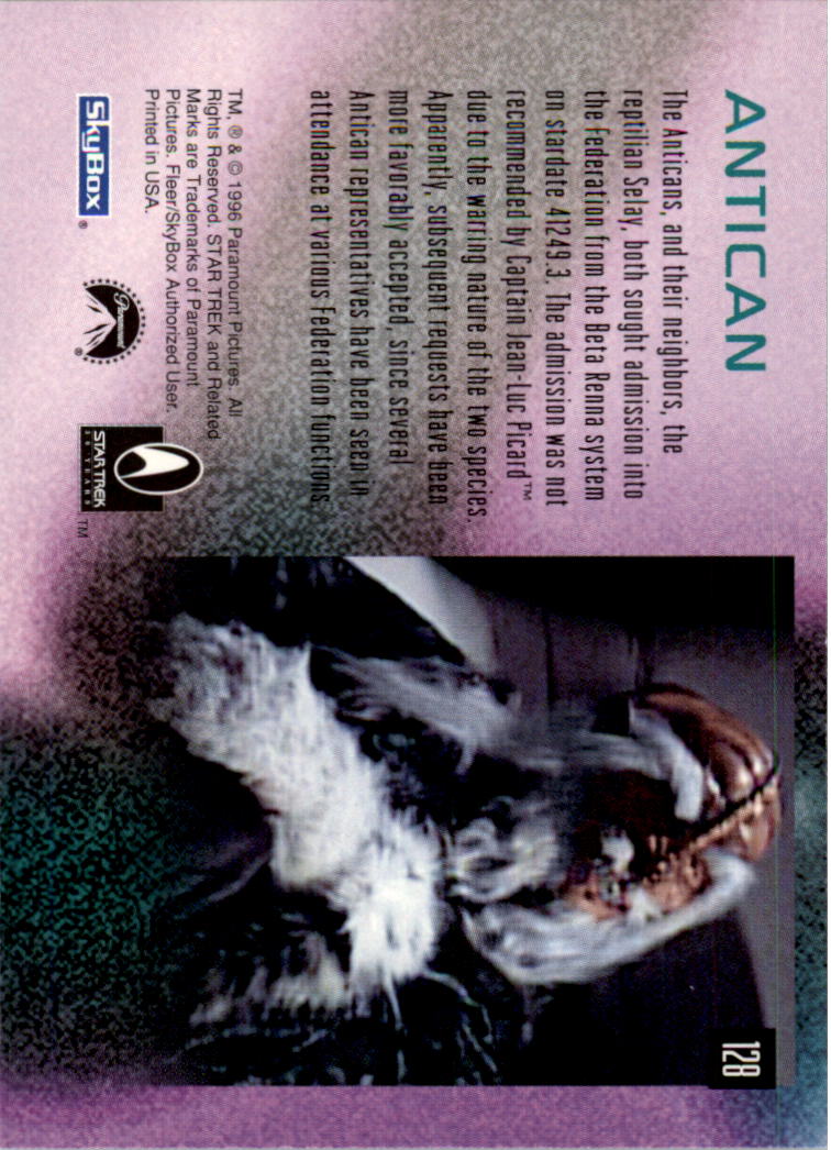 1995-96 SkyBox 30 Years of Star Trek #128 Antican back image