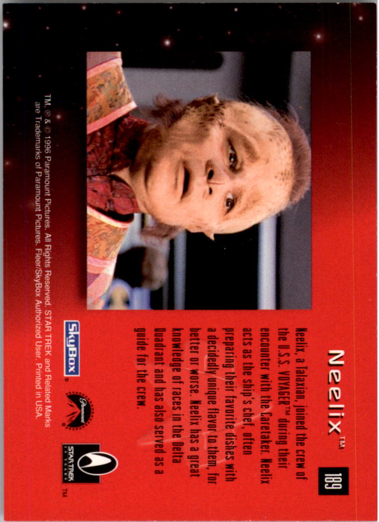 1995-96 SkyBox 30 Years of Star Trek #189 Neelix back image