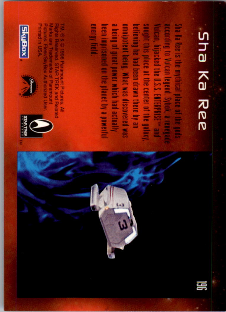 1995-96 SkyBox 30 Years of Star Trek #196 Sha Ka Ree back image