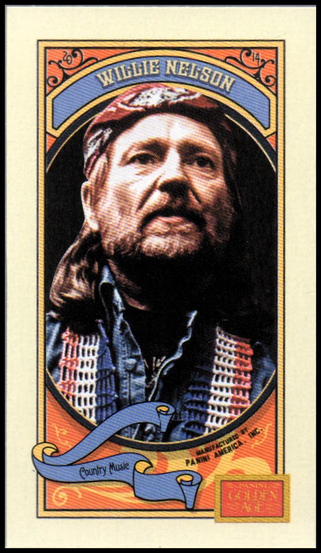 2014 Panini Golden Age Mini Hindu Red Back #130 Willie Nelson