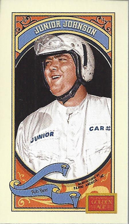2014 Panini Golden Age Mini Mono Brand Green Back #87 Junior Johnson