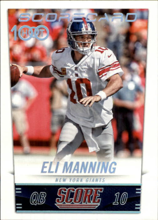 2014 Score Scorecard #307 Eli Manning H100