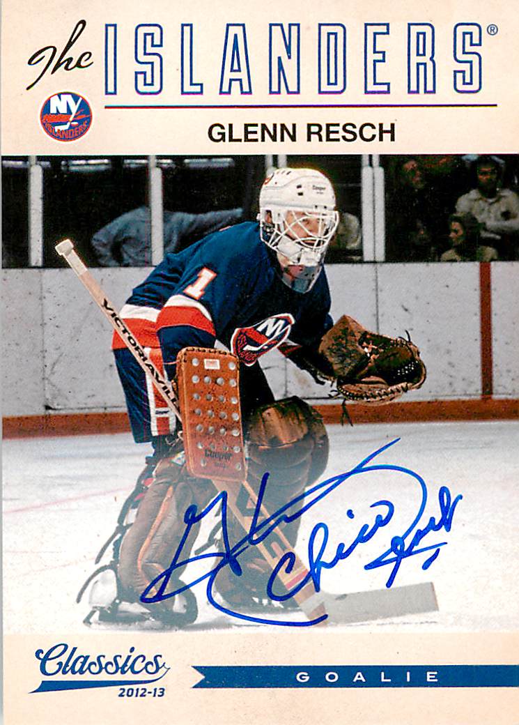 2012-13 Classics Signatures Autographs #64 Glenn Resch/(inserted in 2013-14 Contenders)