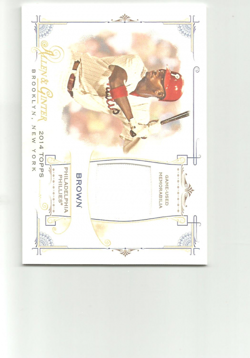 2014 Topps Allen and Ginter Relics #FRBDB Domonic Brown B