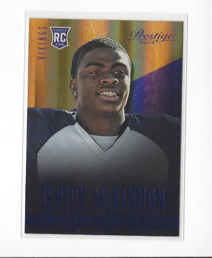 2014 Prestige Extra Points Blue #250 Jerick McKinnon
