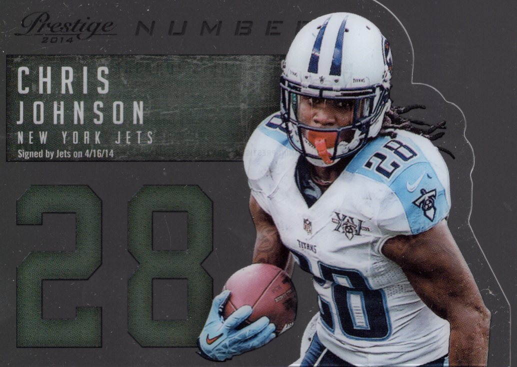 2014 Prestige Behind The Jersey Numbers #17 Chris Johnson