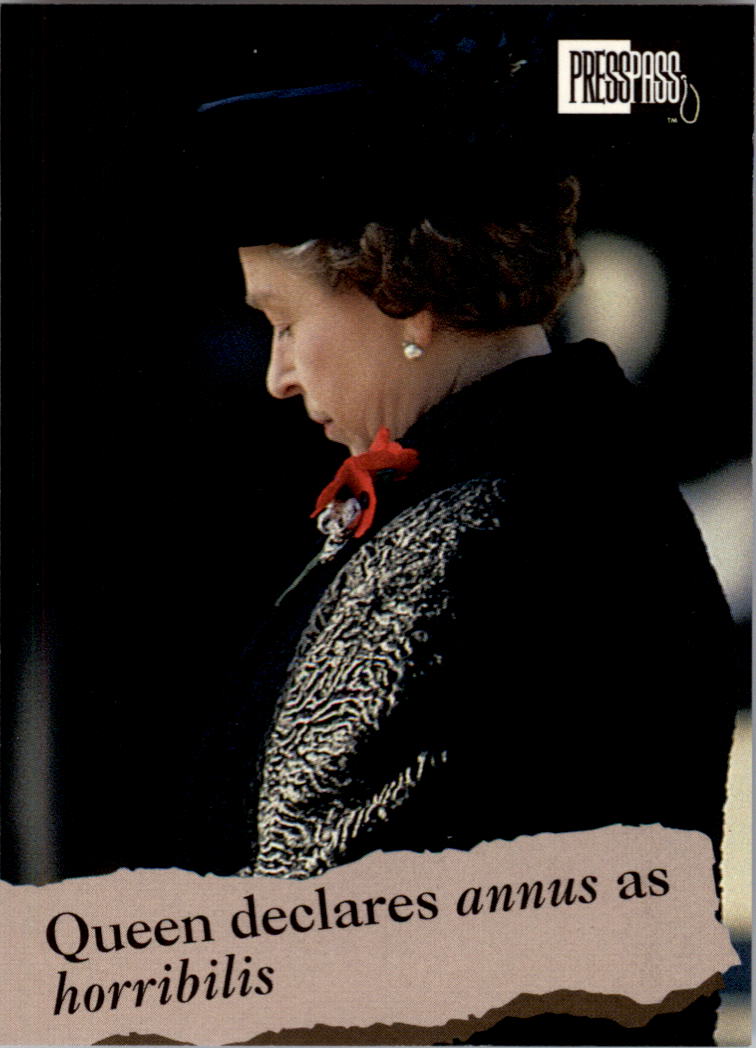 1993 Press Pass The Royal Family #2 Queen declares annus as horribilis