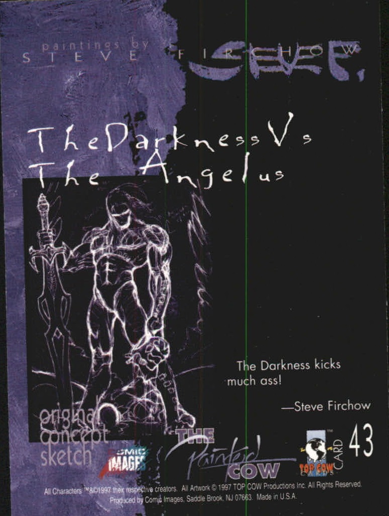 1997 Top Cow Painted Cow #43 The Darkness Vs The Angelus - NM-MT