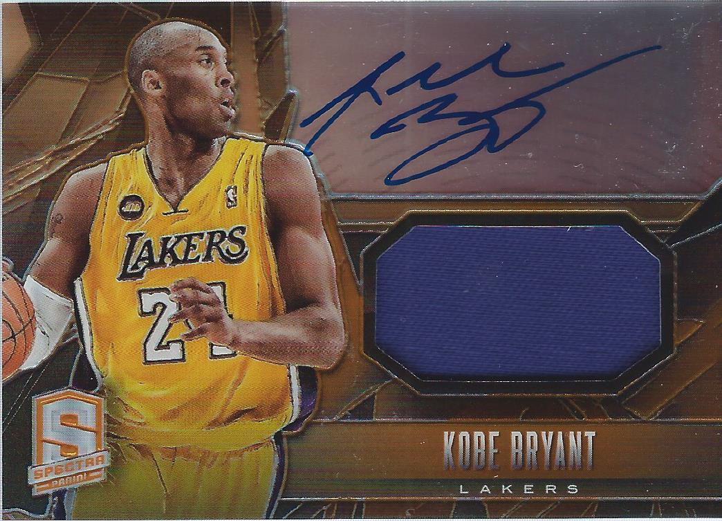 2013-14 Panini Spectra Jerseys Autographs Orange #34 Kobe Bryant/20