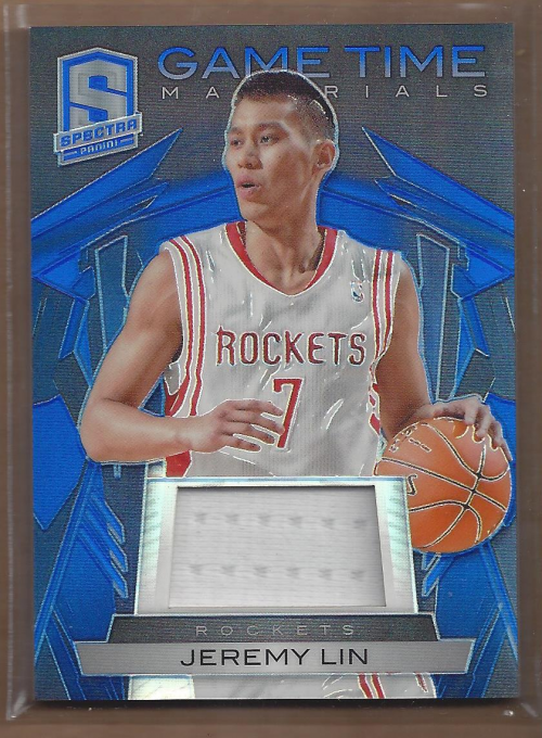 2013-14 Panini Spectra Game Time Materials #9 Jeremy Lin