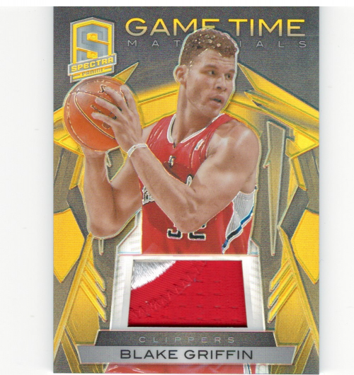 2013-14 Panini Spectra Game Time Materials Gold #6 Blake Griffin