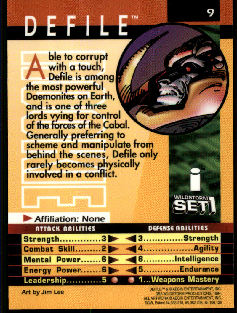 WildStorm Set 1 (1994 Aegis Entertainment) 