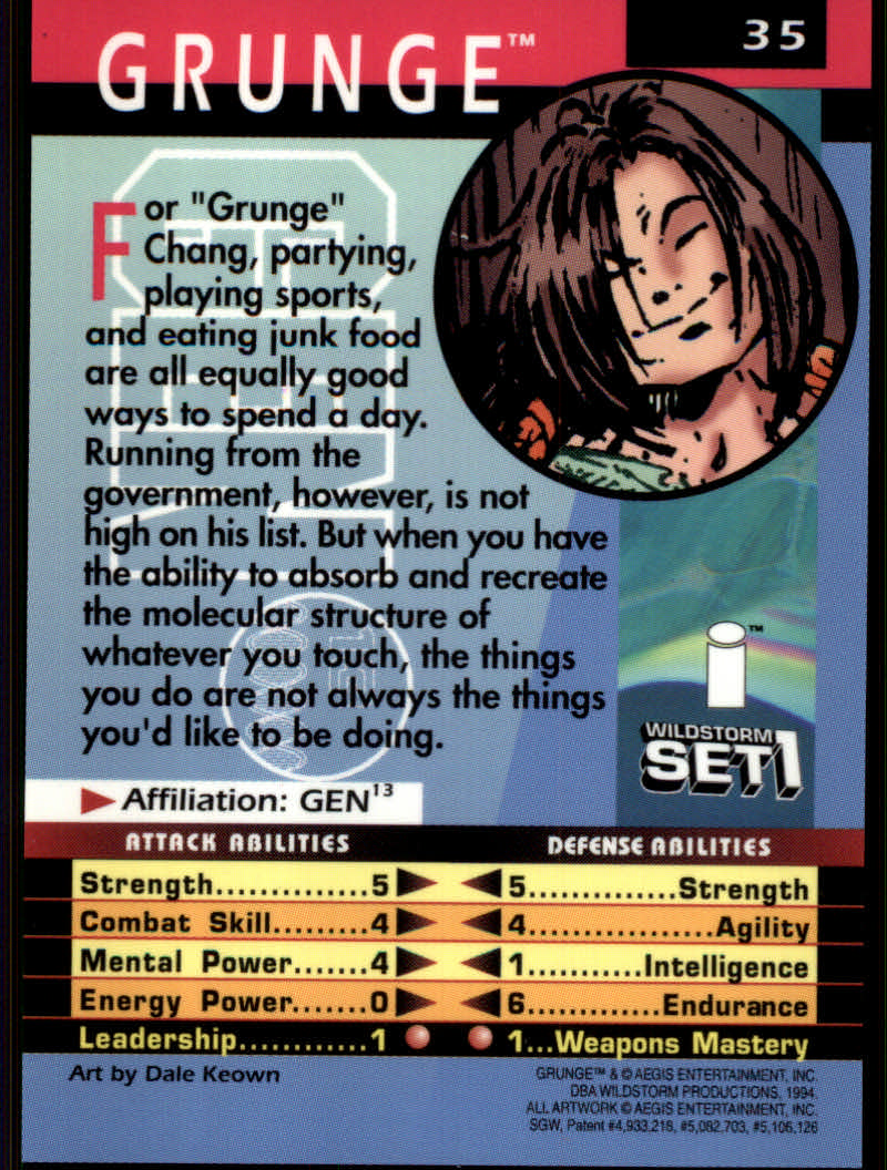 WildStorm Set 1 (1994 Aegis Entertainment) 