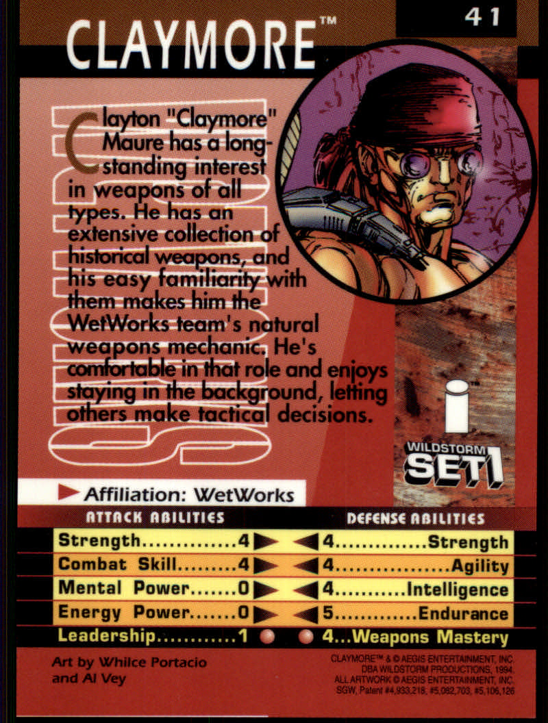 WildStorm Set 1 (1994 Aegis Entertainment) 