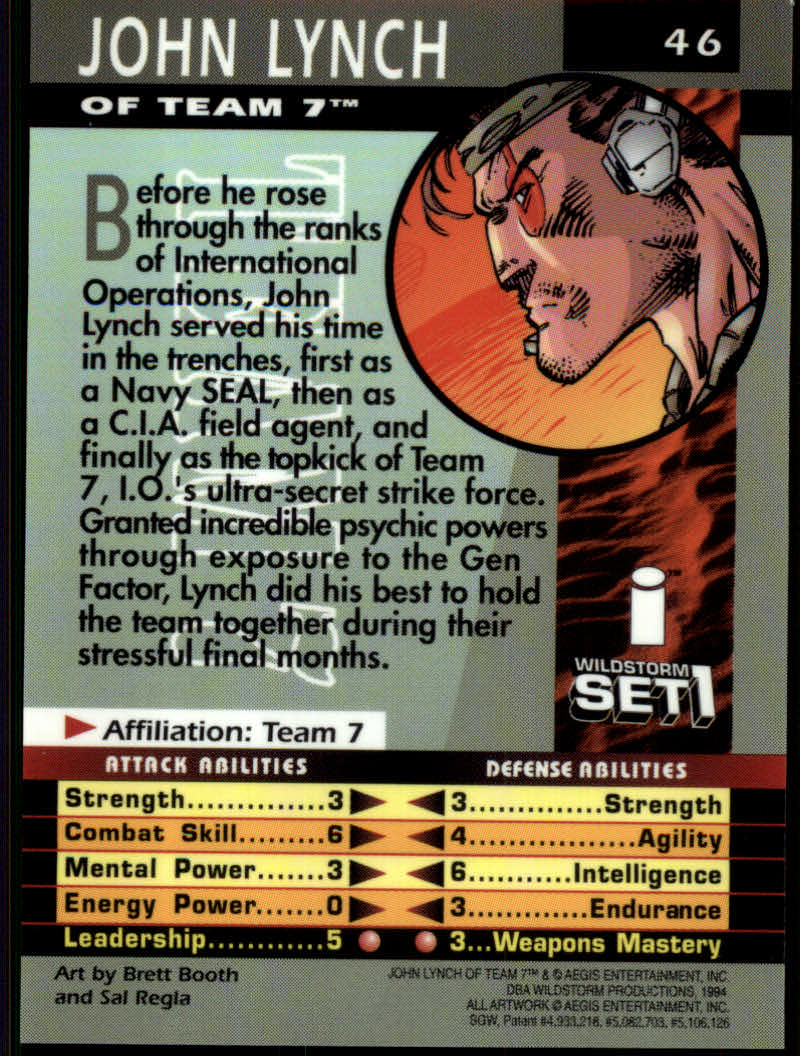 WildStorm Set 1 (1994 Aegis Entertainment) 